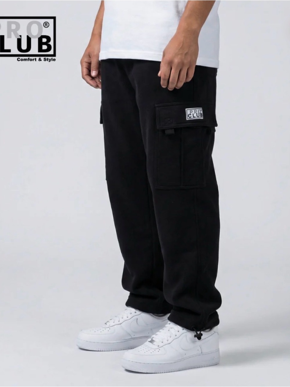 PRR Club Men's Black Cargo Joggers